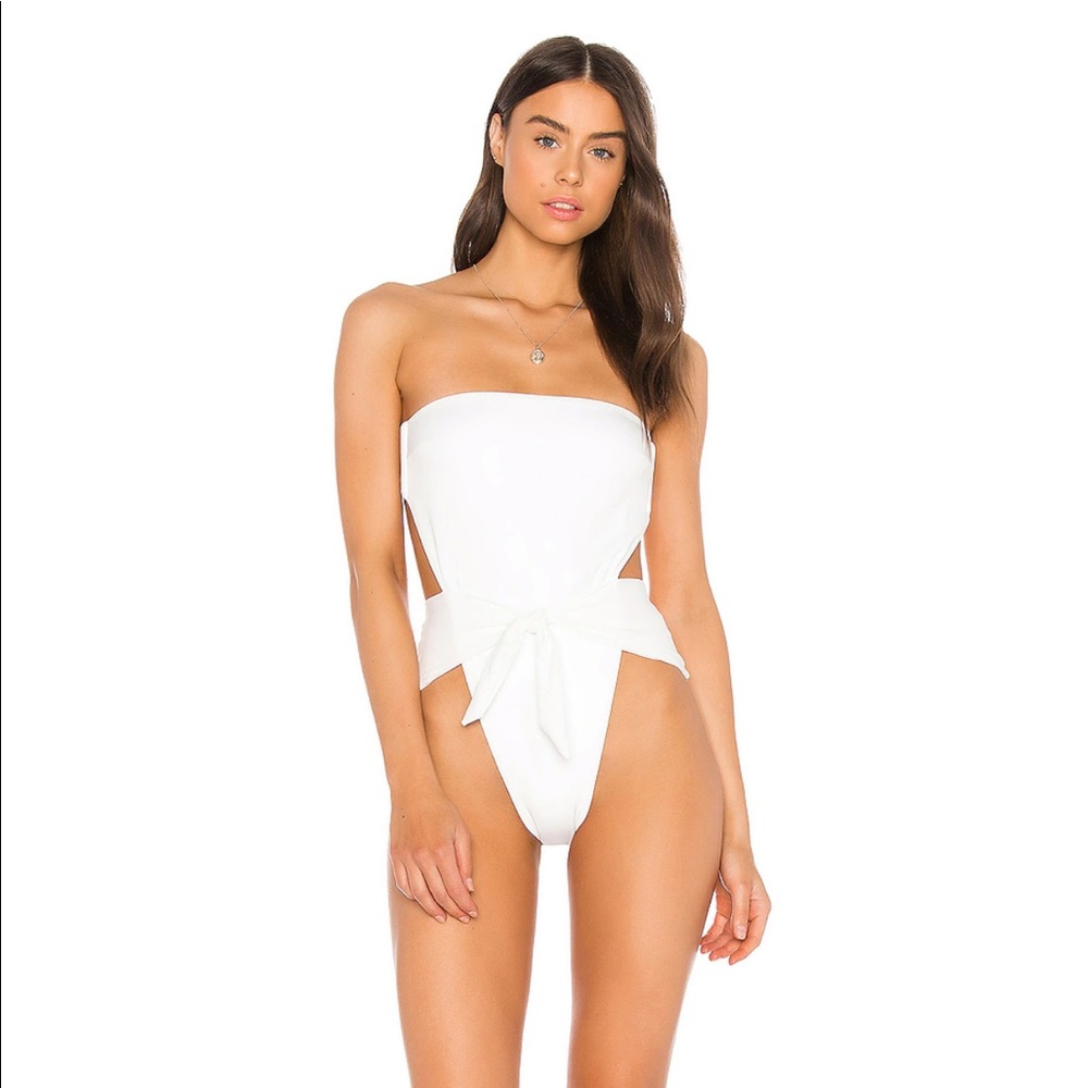 Onia Scarlett White one piece